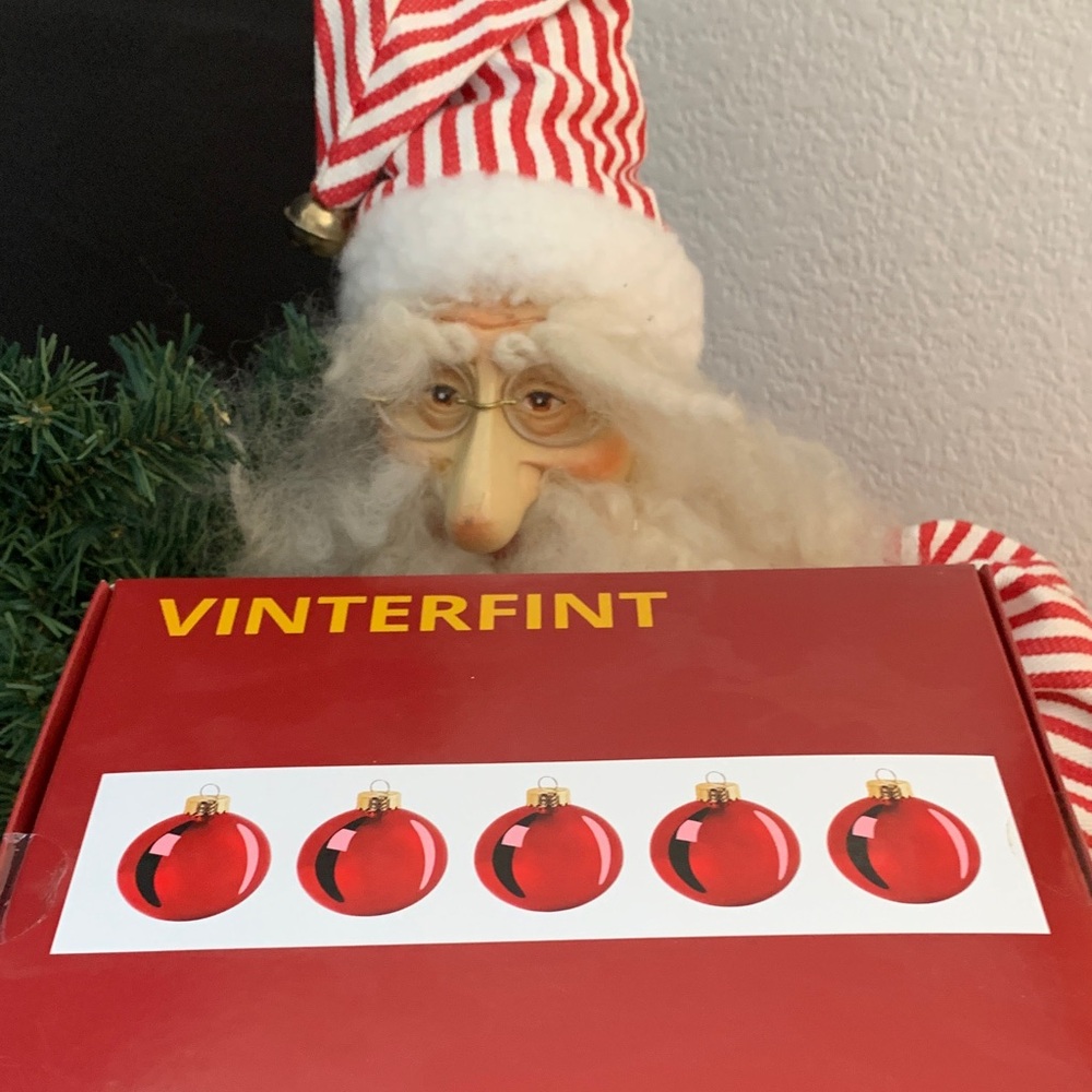 25 pc IKEA VINTERFINT Red Holiday round Christmas tree Ornaments • discontinued! - Picture 3 of 17
